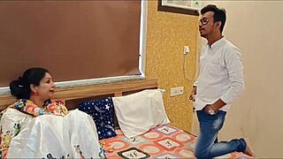 Hot Indian Bhabhi's Steamy Couple Sex In Hotel.