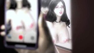 큰 가슴 여자 미친 헨타이 3D에서 박힘