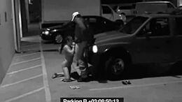 Slut blows security guard to avoid fine