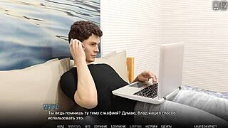 我痴迷这个大学游戏，3D卡通中粗暴老师动作