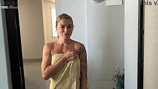 Neighbor catches me jerking and joins with deepthroat