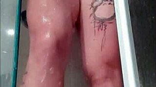 Horny Teen Feels Excited After Gym, Showers And Films Big Tits