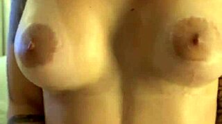 Naughty brunette teases on video call! She cums live!