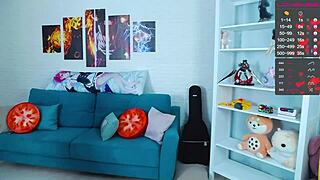 Stormtrooper Cosplay Whore Fingers Herself Wild on Webcam Chat