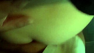 chava amateur in front of mirror with black dress