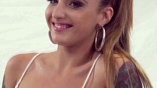 Latina Photo Model Can't Resist Cock During Shoot