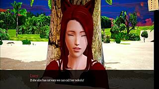 Intense Erotic Cartoon With Redhead's Small Tits In Family Scene