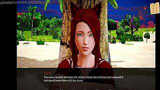 Intense Erotic Cartoon With Redhead's Small Tits In Family Scene