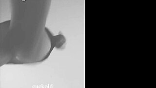 Naughty neighbor dances in open window view