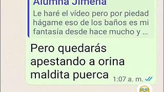 College Teen Begs for Better Grades with Sexy Chat