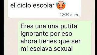 College Teen Begs for Better Grades with Sexy Chat