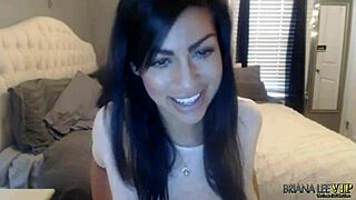 Briana Lee Shows Off Natural Tits in Webcam Masturbation Session on April 8th 2015