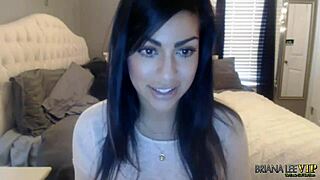 Briana Lee Shows Off Natural Tits in Webcam Masturbation Session on April 8th 2015