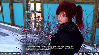 double homework 01 - playing games with hot redhead teens in wild fun