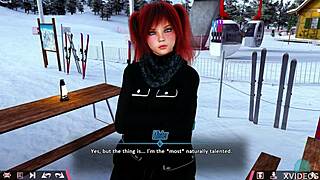 double homework 01 - playing games with hot redhead teens in wild fun