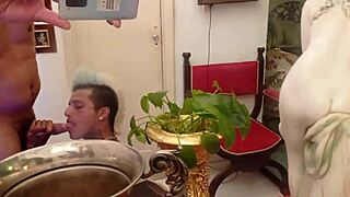 Masked Older Gay Man in Amateur Mature Scene