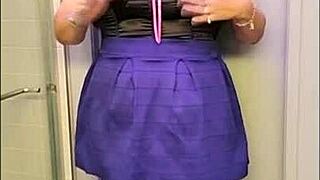 Black Brunette Shemale Crossdressing in Mature Transsexual Scene!