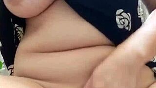 Pinay ex-wife gives horny masturbation as birthday gift 😘