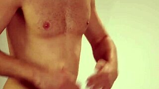 Bareback thrill unfolds for gay lovers in sensual encounter