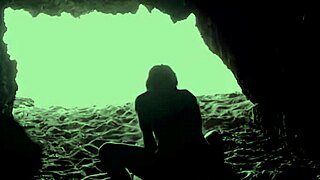 uh, we’re hidin at the beach in a cave, gettin it on… ya know!