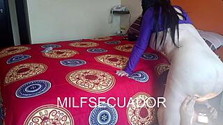 Latina mother-in-law’s big ass in see-through on Xvideos