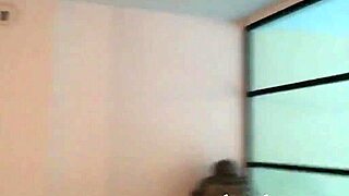 blonde teen gives footjob in home video