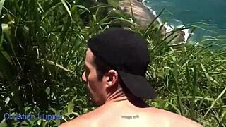 Fucking Bareback In The Woods With Big Cock