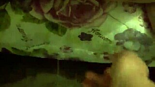 bent over for doggystyle blowjob in lingerie