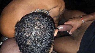 bareback action at gloryhole with daddy pounding hard