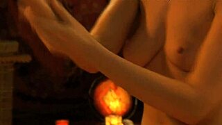 My loving wife starts with a sensual massage, then gropes and gives handjob.