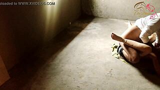 In her new house, I roughly fucked my school girlfriend, turning it into a viral video