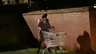 cracky european slut fucks outdoors in public