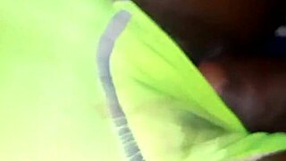 Just slid her pant to the side for a wild fuck on the bed. Her big ass was spreading wide open for me