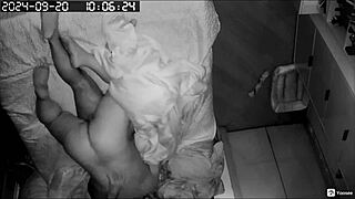 Spy cam catches raw morning sex from mouth to back