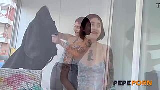 Maria Adams dominates her first casting with raw hardcore doggystyle.