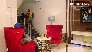 Does African wife squirt for stepson's big black cock?