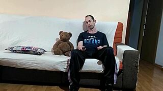 latina sister-in-law strips on sofa before hard pounding and epic blowjob