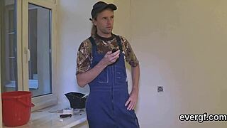 broke guy watches slutty friend bang his ex-girlfriend for cash