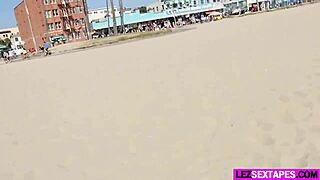 Lesbian sex tape featuring Ariana Grand and Mandy Armani with licking, fingering, and masturbation