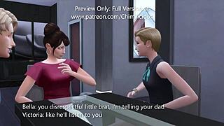 Family Gathering Turns Fun with Girlfriend and Stepmom