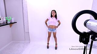 super cute nerd gets banged hard at casting call