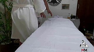 Flagrante - married woman filmed naked in tantric massage room for real massage