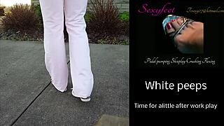 Intimate webcam fetish session