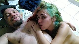 New E-Girl Nymph Takes Bluezao's Milk in Her Mouth