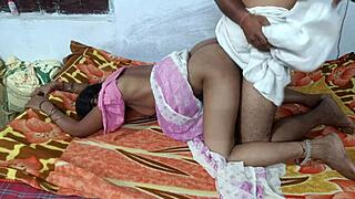 Indian hot wife bends over for homemade doggy fuck in bedroom