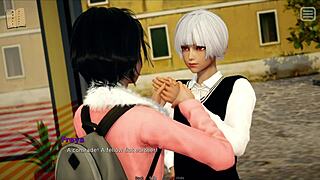 The intriguing story of my bully becoming my lover in this homemade 3D video