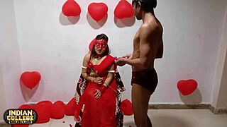 Loving Indian Couple Celebrating Valentines Day With Amazing Hot Sex