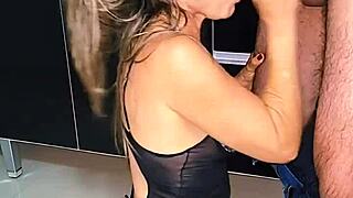 Hey, wanna see me banging this blonde milf on the sink and finishing inside?