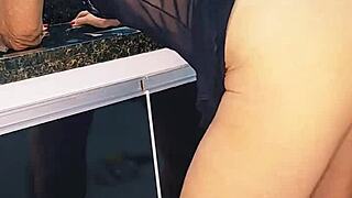 Hey, wanna see me banging this blonde milf on the sink and finishing inside?