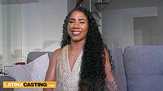 big booty brazilian gets pussy stretched by horny casting agent